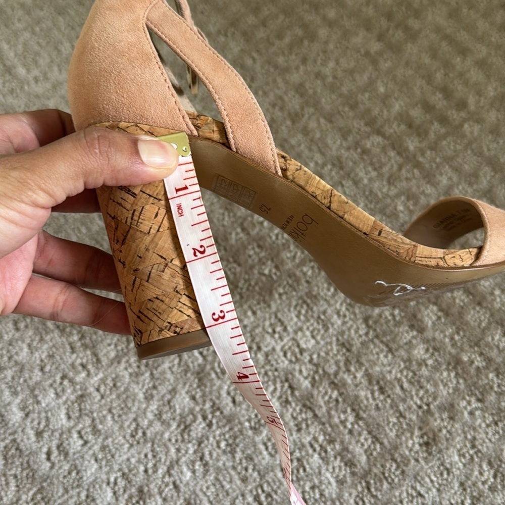 Botkier Pastel suede and cork heels 7.5 - Picture 7 of 7